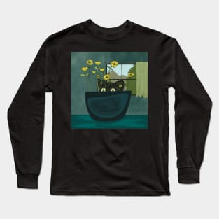 Cute Indoor Cat Garden Long Sleeve T-Shirt